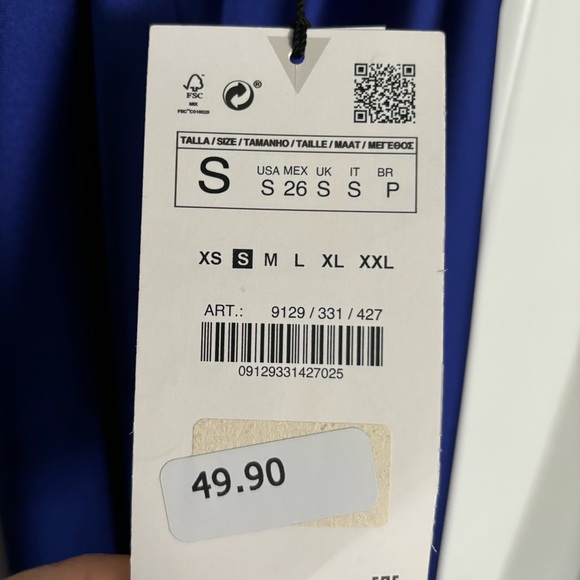 ZARA Satin Effect Midi Dress (NWT) - Picture 6 of 7